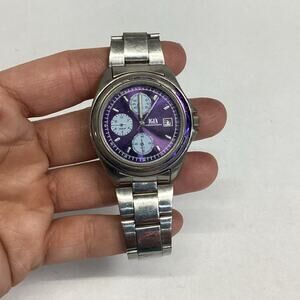 IGIA Chronograph Men’s Watch With Purple Face Dial